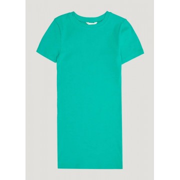 Candy Couture Cotton Green Lycra Dress